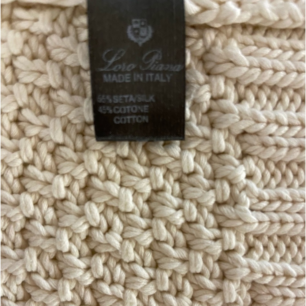 Loro Piana Vintage Knit Silk Cotton Cascading Cardigan Sweater Made in Italy - Picture 4 of 16